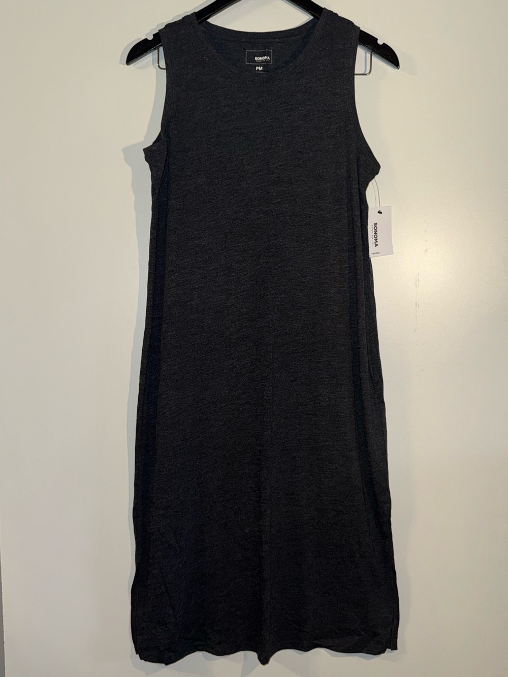 Sonoma Sleeveless Midi Dress in Charcoal